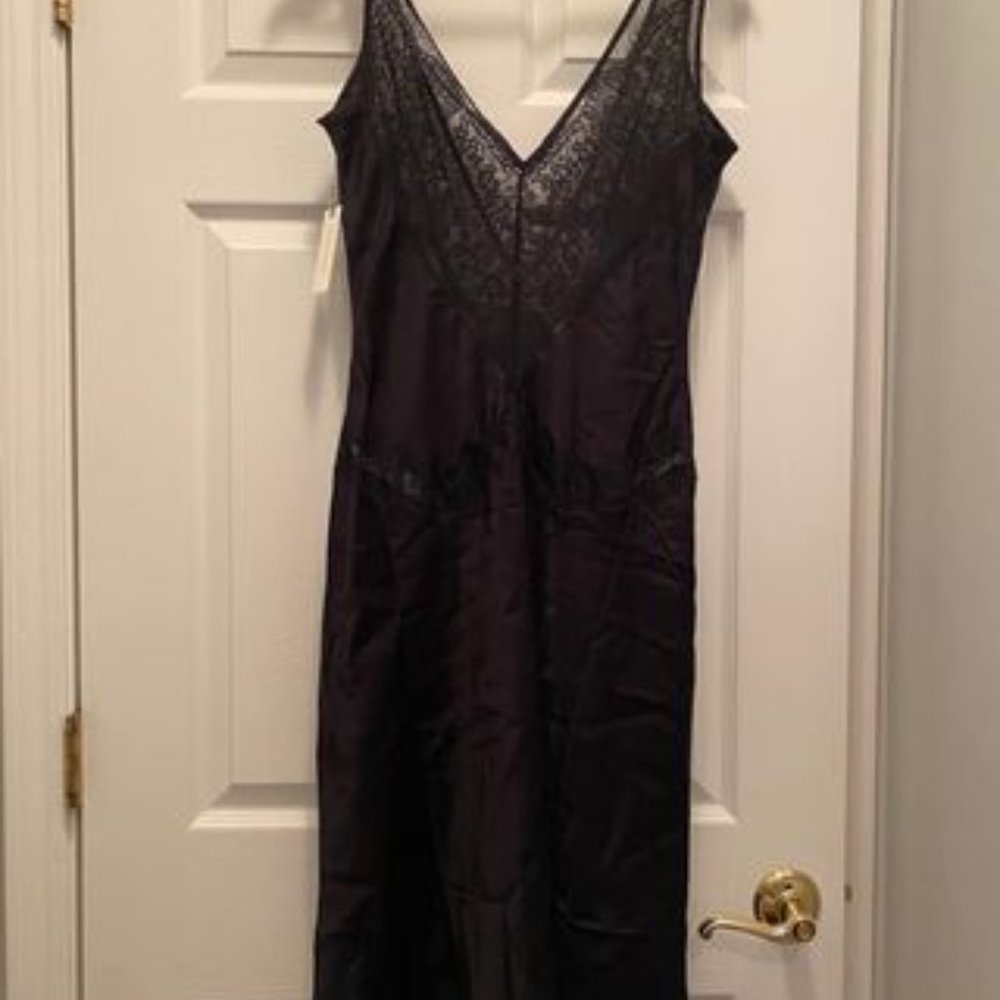 Black Anthropologie Slip Dress - super sexy.